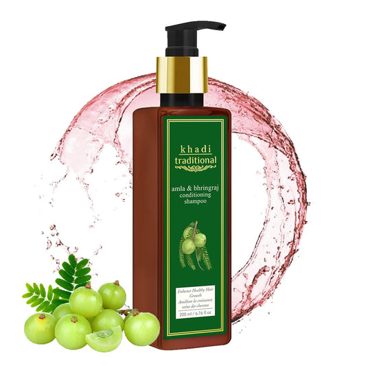 Champú acondicionador tradicional Khadi Amla & Bhringraj