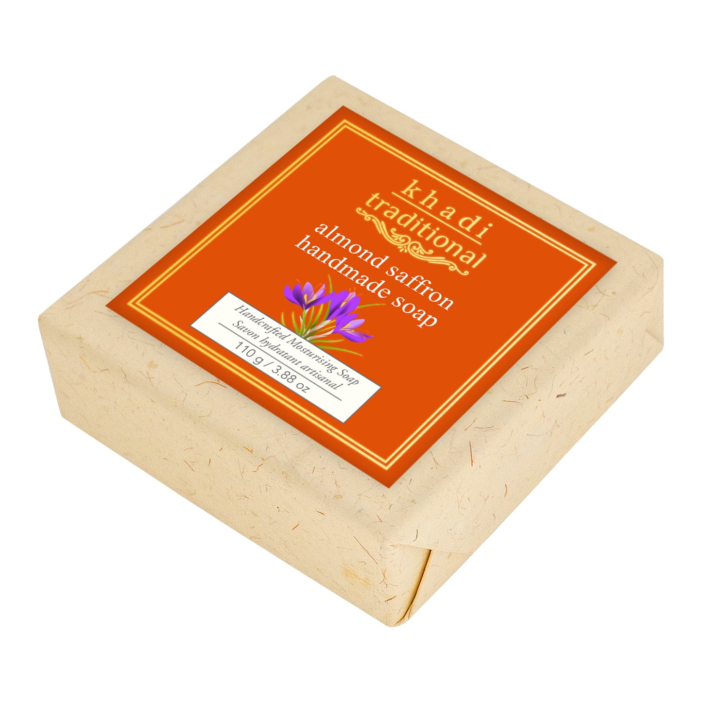 Khadi Traditional Almond Saffron Handmade Soap