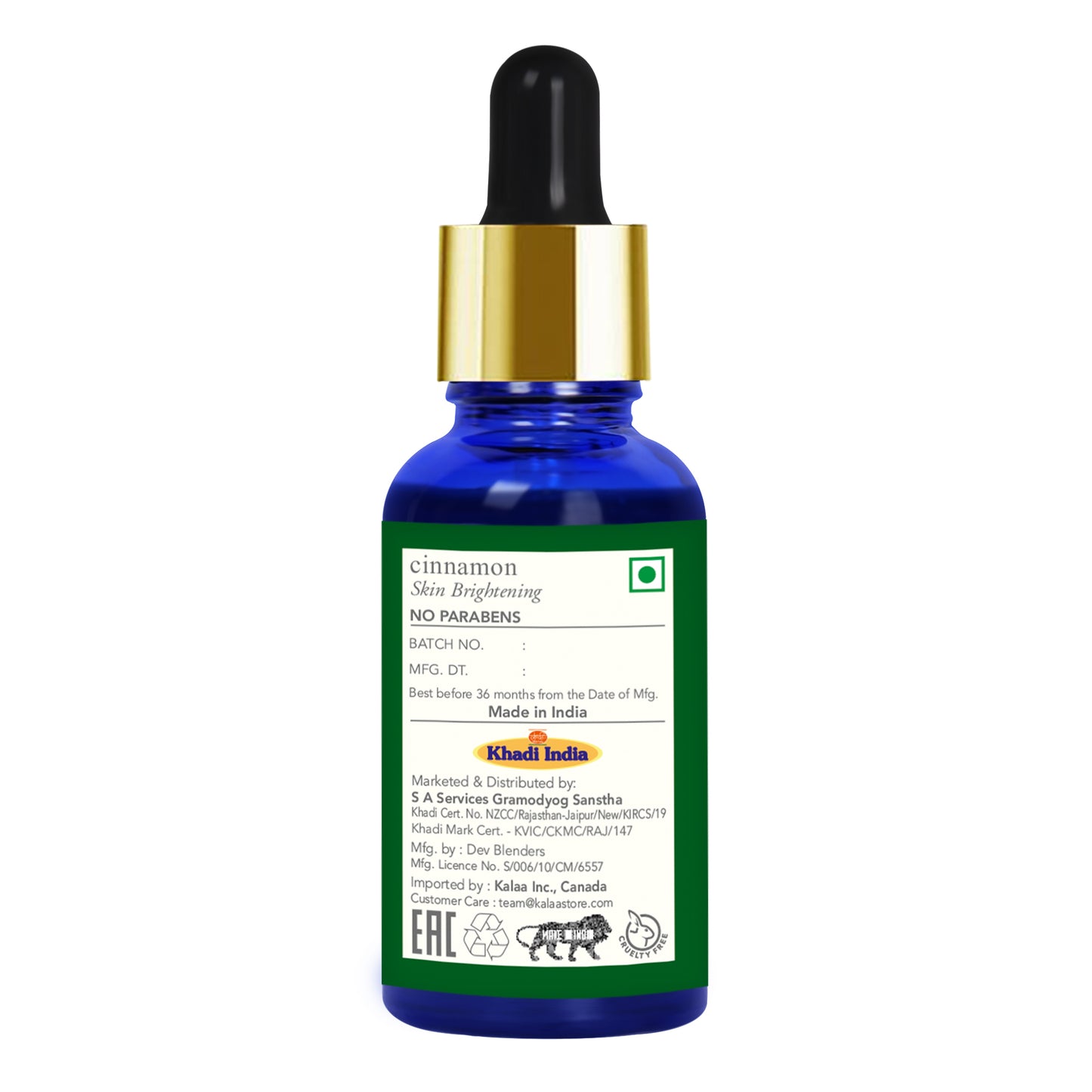 Aceite esencial de canela tradicional Khadi