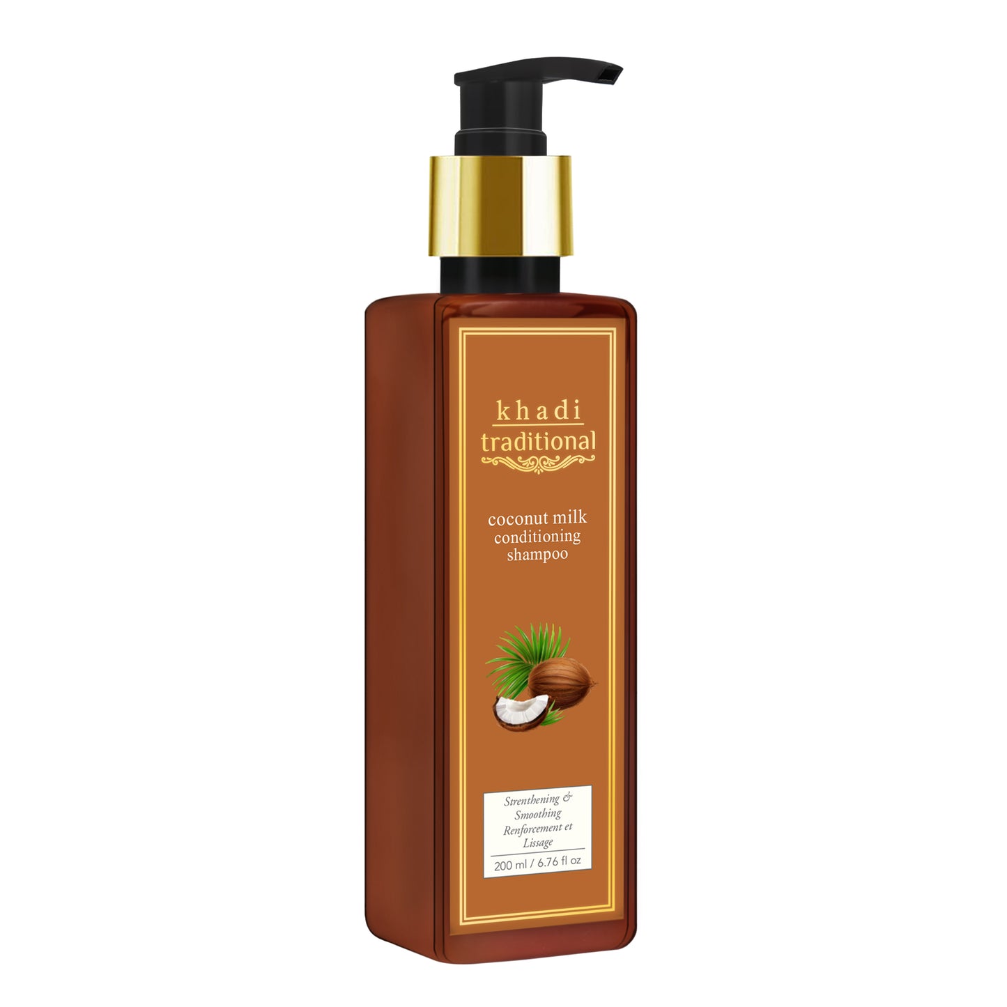 Champú acondicionador tradicional de leche de coco Khadi