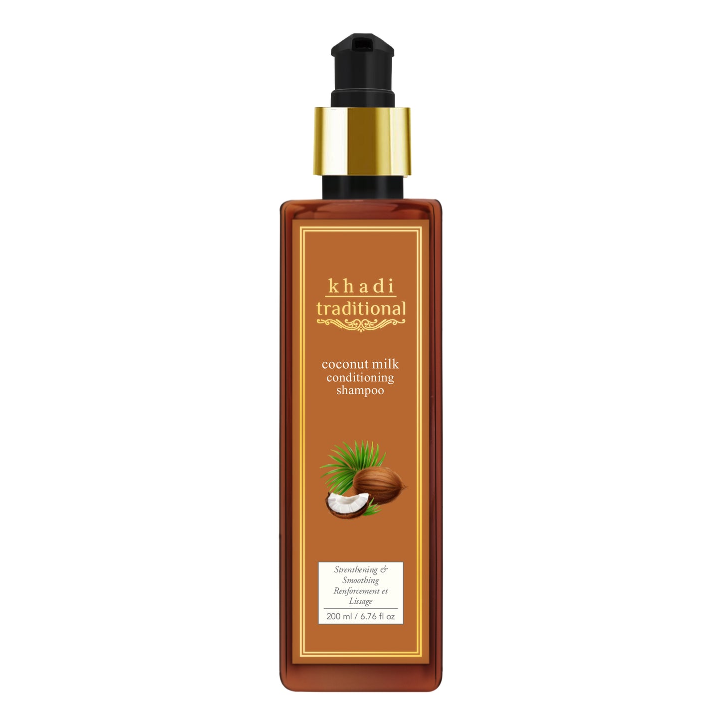 Champú acondicionador tradicional de leche de coco Khadi