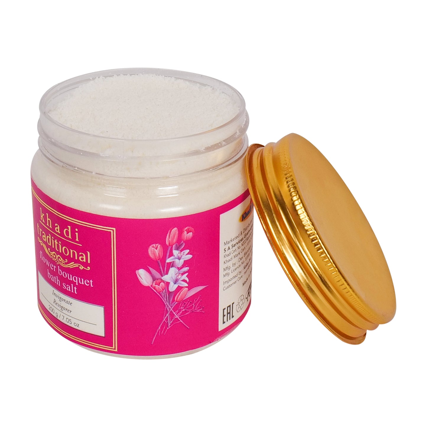 Sales de baño con ramo de flores tradicional Khadi
