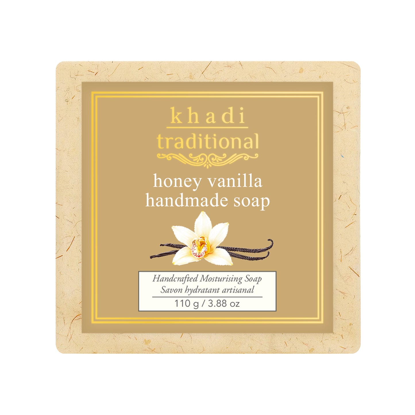 Jabón artesanal tradicional de vainilla y miel de Khadi