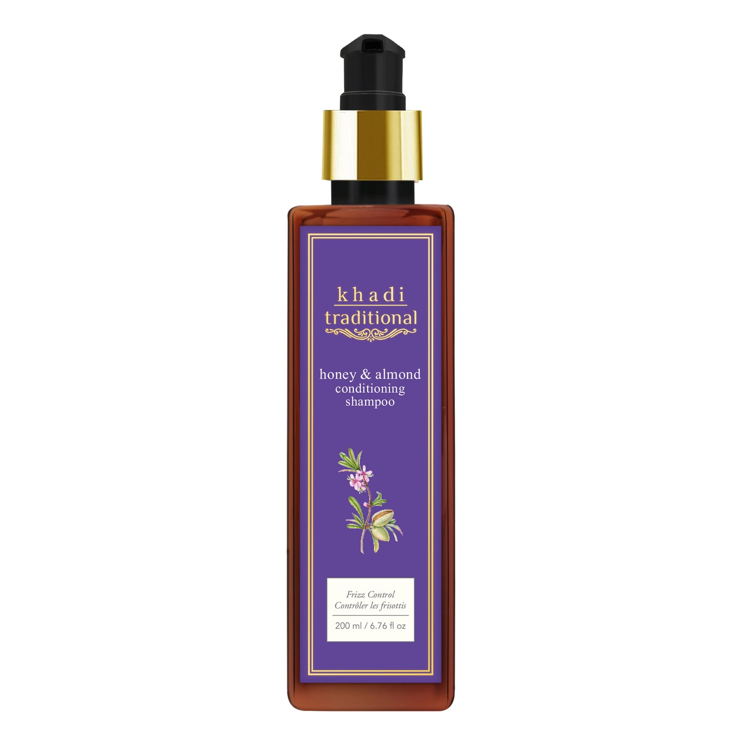 Champú acondicionador tradicional de miel y almendras de Khadi