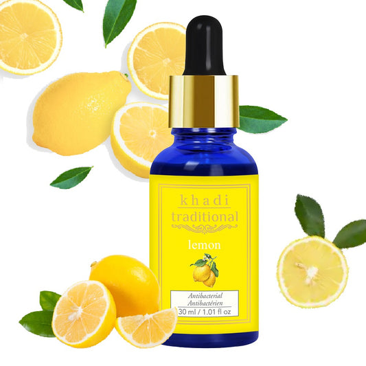 Aceite esencial tradicional de limón Khadi