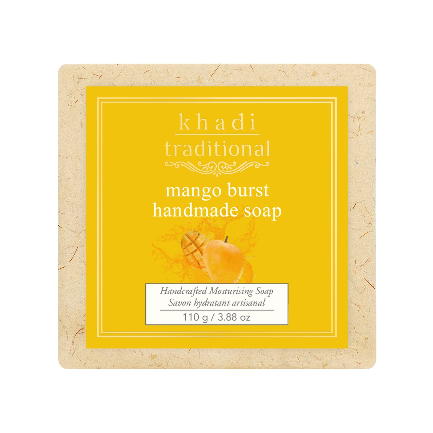 Jabón artesanal tradicional con sabor a mango de Khadi