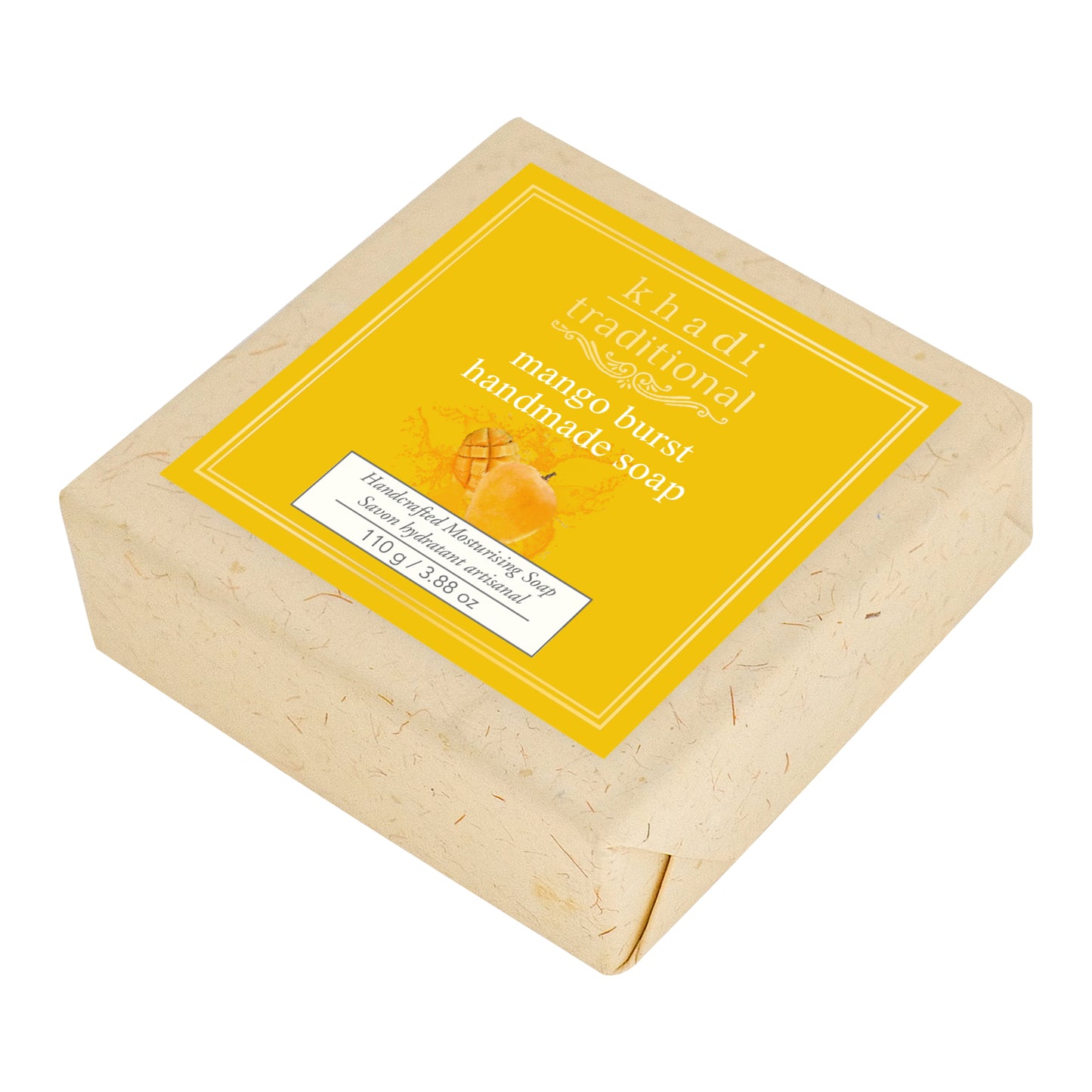 Jabón artesanal tradicional con sabor a mango de Khadi