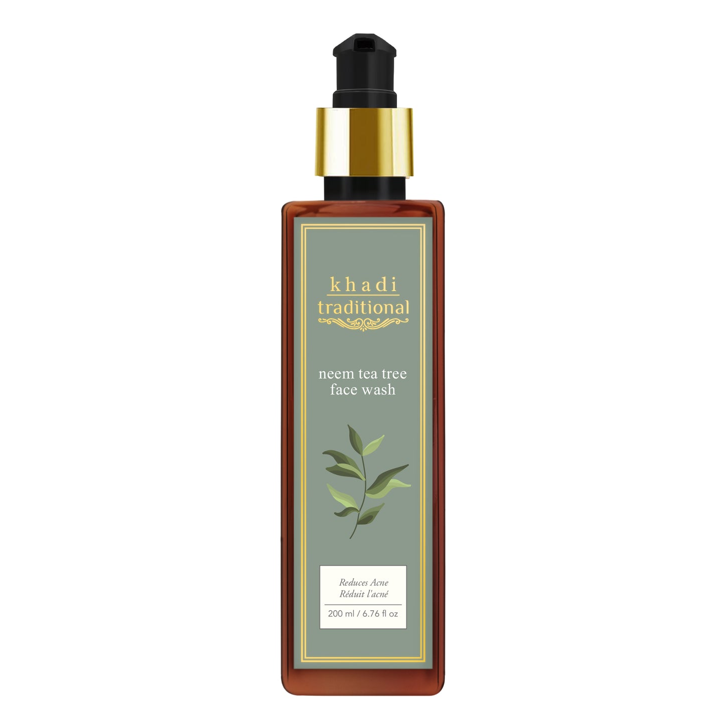 Jabón facial tradicional de árbol de té de neem de Khadi