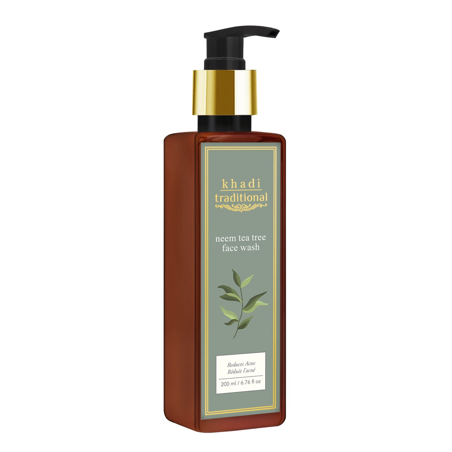 Jabón facial tradicional de árbol de té de neem de Khadi