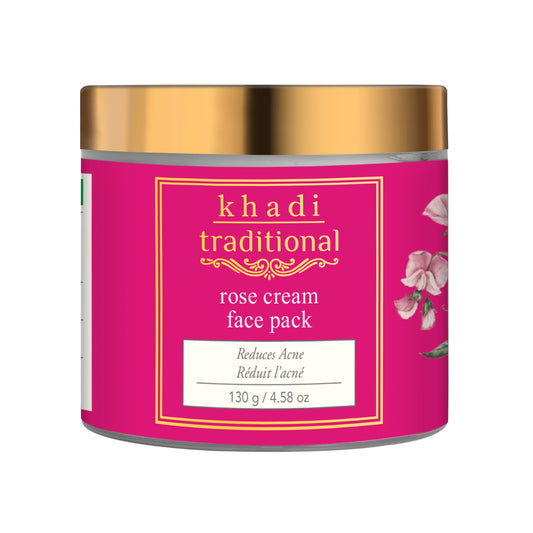 Mascarilla facial tradicional de crema de rosas Khadi
