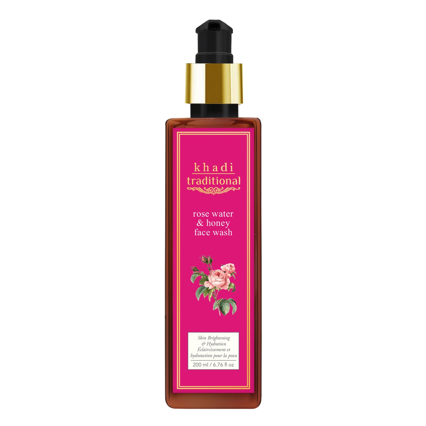 Jabón facial tradicional de agua de rosas y miel de Khadi