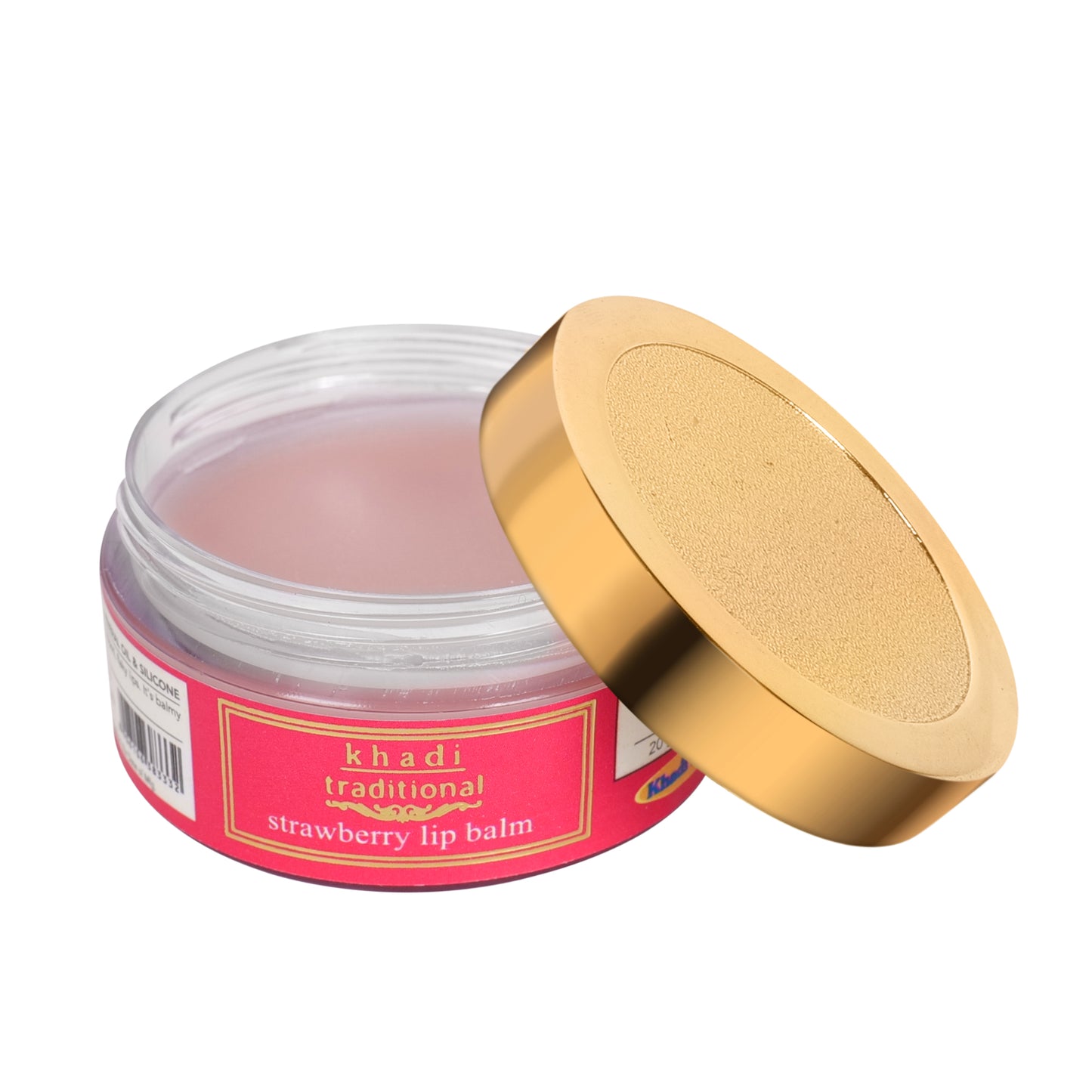 Bálsamo labial tradicional de fresa Khadi