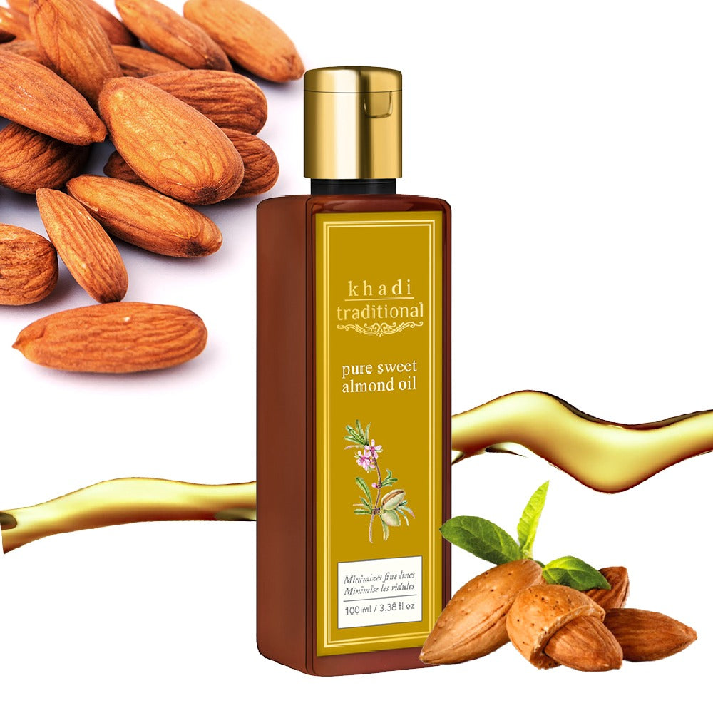 Aceite de almendras dulces puro tradicional Khadi
