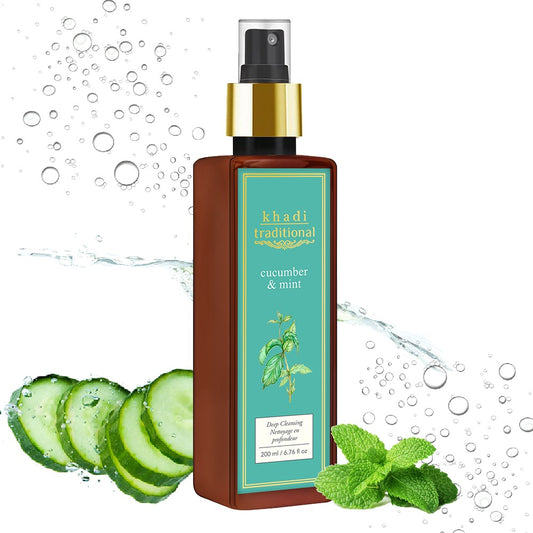 Tónico tradicional para la piel con pepino y menta de Khadi