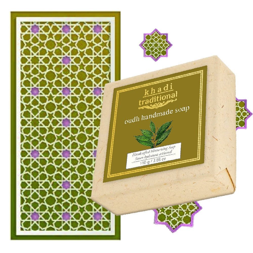 Jabón tradicional de oudh hecho a mano Khadi