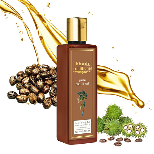 Aceite de ricino puro tradicional Khadi
