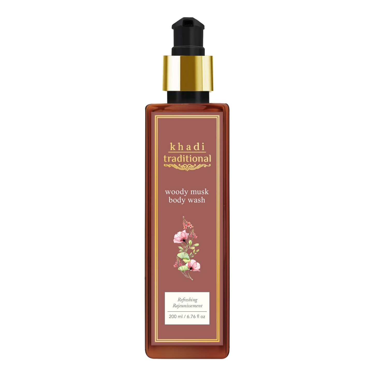 Gel de baño con almizcle amaderado