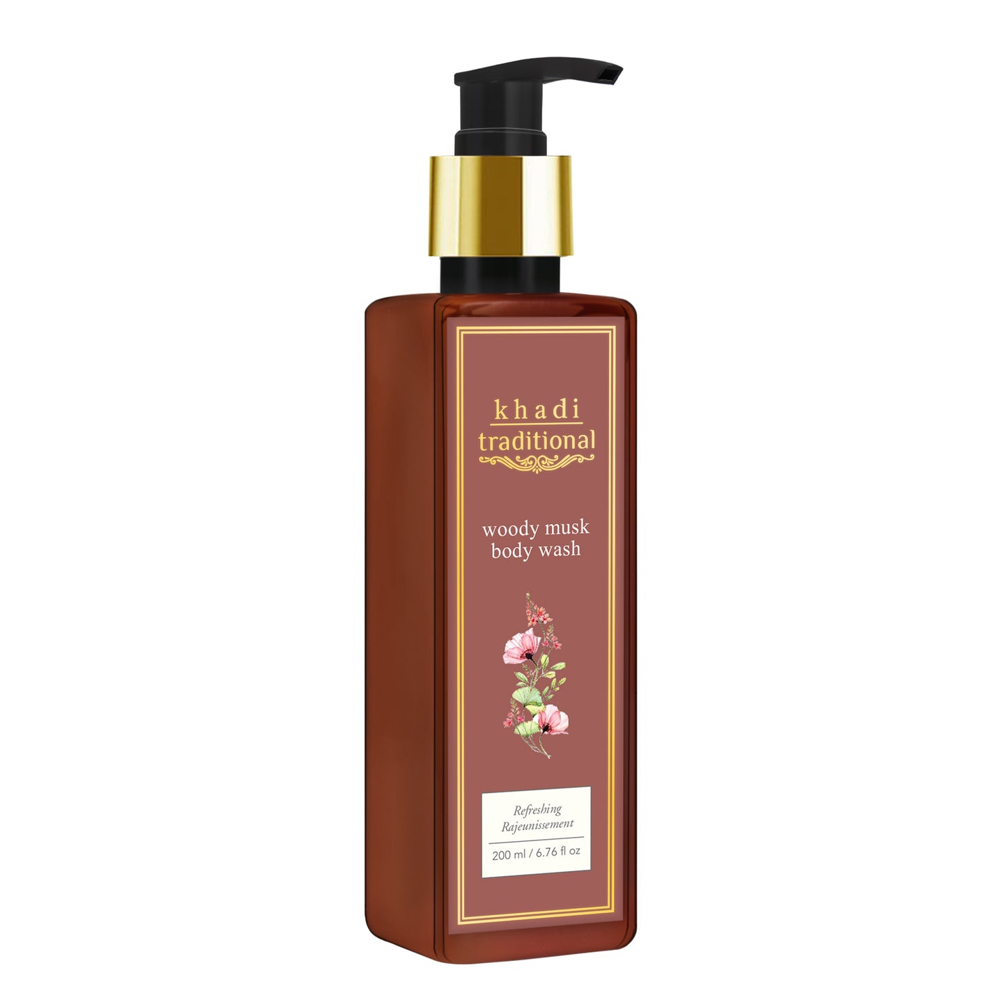 Gel de baño con almizcle amaderado