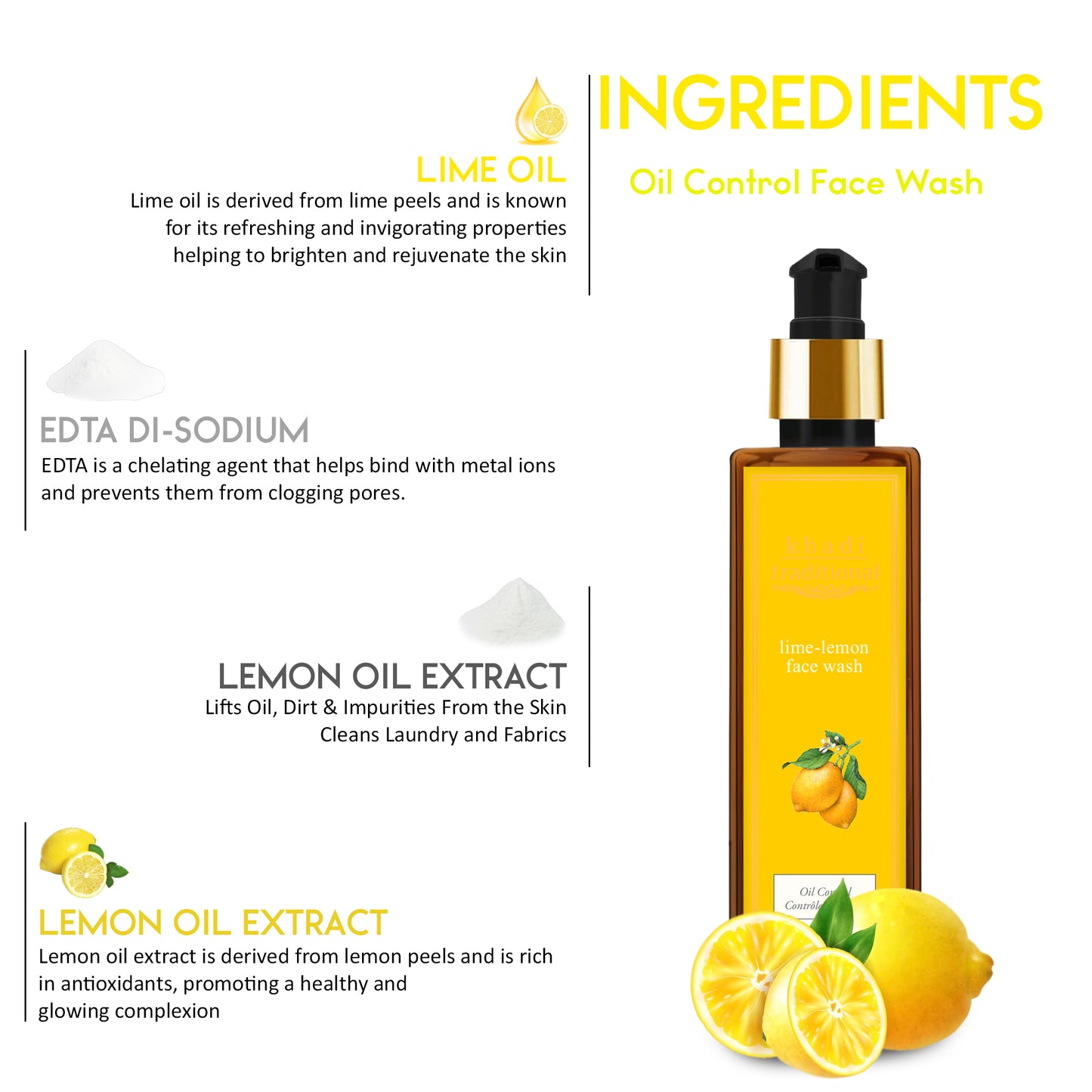 Jabón facial tradicional de lima y limón Khadi