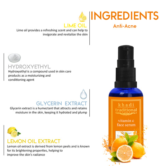 Suero facial tradicional con vitamina C de Khadi