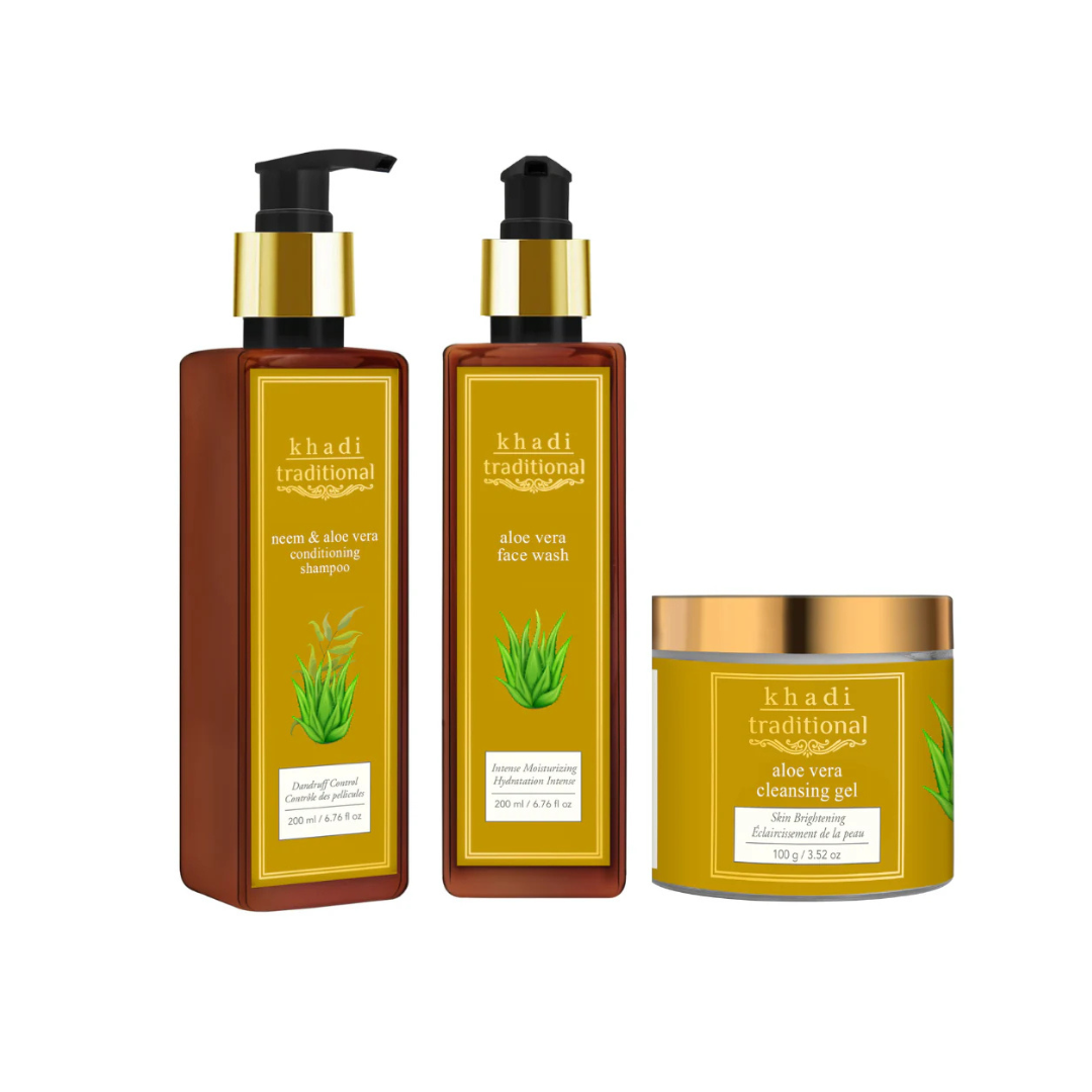 Paquete tradicional de aloe vera de Khadi