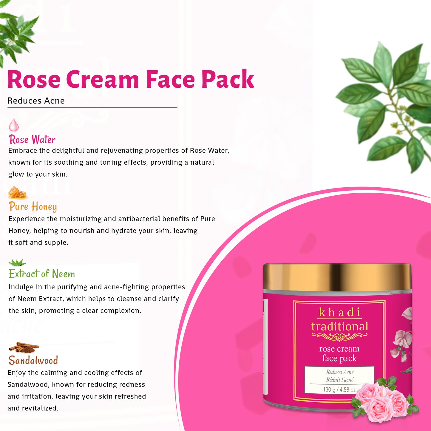 Rose Cream Face Pack