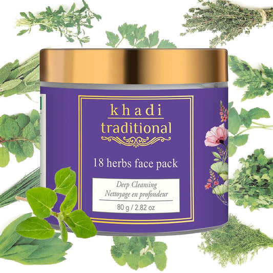 Face Pack containing Indian herbs like Neem, Tulsi and Aloe Vera