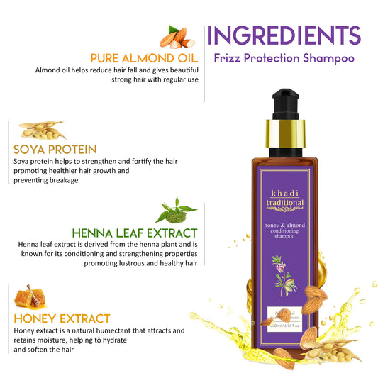 Khadi Traditional Honey & Almond Conditioning Shampoo